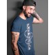 SNAKE T-SHIRT - AIR JORDAN 12 STONE BLUE INDIGO