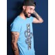 SNAKE T-SHIRT - AIR JORDAN 12 STONE BLUE INDIGO