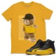 BEAR SWAGGERS T-SHIRT - AIR JORDAN 12 UNIVERSITY GOLD