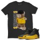 BEAR SWAGGERS T-SHIRT - AIR JORDAN 12 UNIVERSITY GOLD