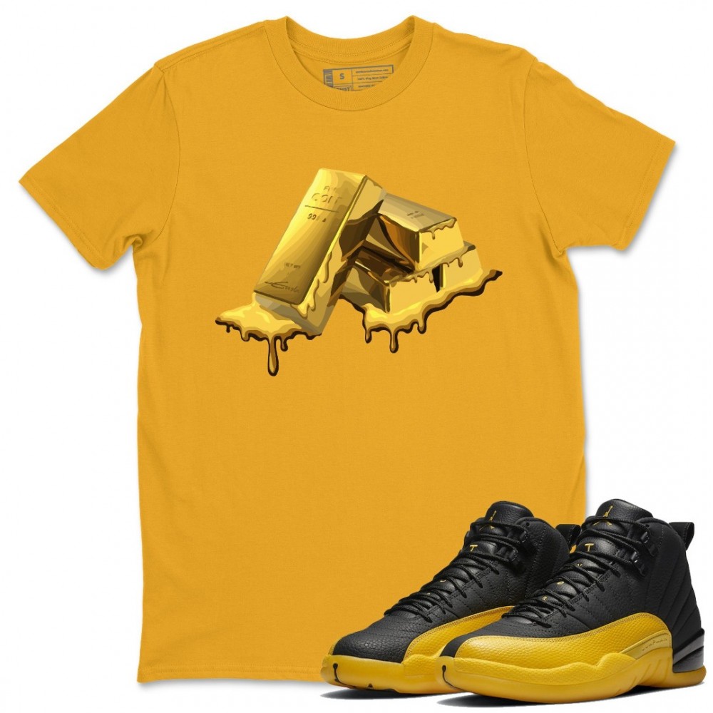 GOLD BAR T-SHIRT - AIR JORDAN 12 UNIVERSITY GOLD