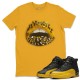 LIPS JEWEL T-SHIRT - AIR JORDAN 12 UNIVERSITY GOLD