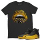 LIPS JEWEL T-SHIRT - AIR JORDAN 12 UNIVERSITY GOLD