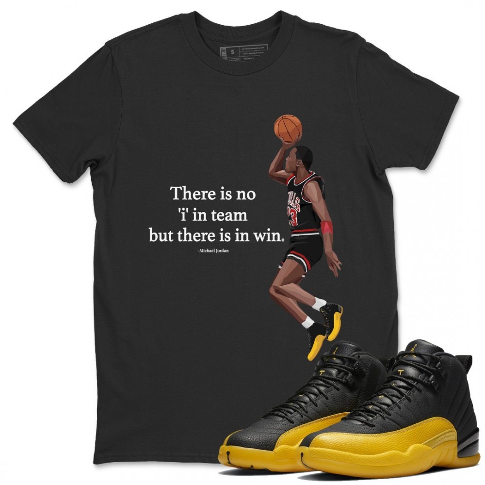 MICHAEL JORDAN T-SHIRT - AIR JORDAN 12 UNIVERSITY GOLD