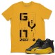 ZERO GRAVITY T-SHIRT - AIR JORDAN 12 UNIVERSITY GOLD