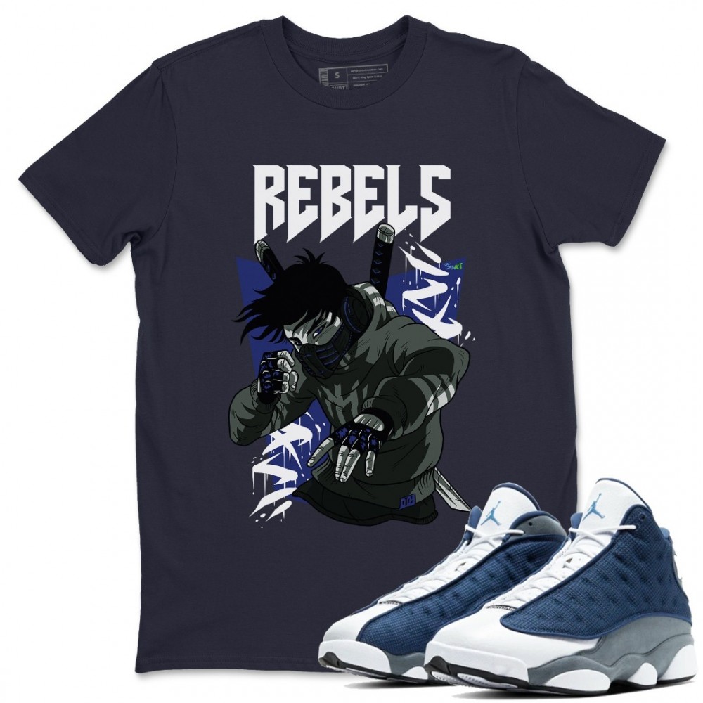 REBELS T-SHIRT - AIR JORDAN 13 FLINT