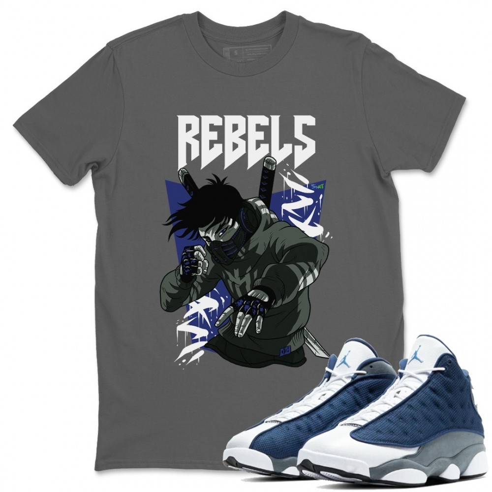 REBELS T-SHIRT - AIR JORDAN 13 FLINT