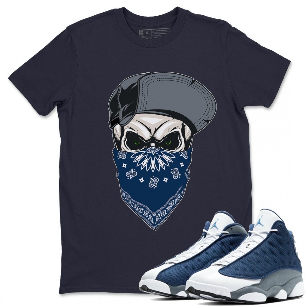 SKULL HAT MASK T-SHIRT - AIR JORDAN 13 FLINT