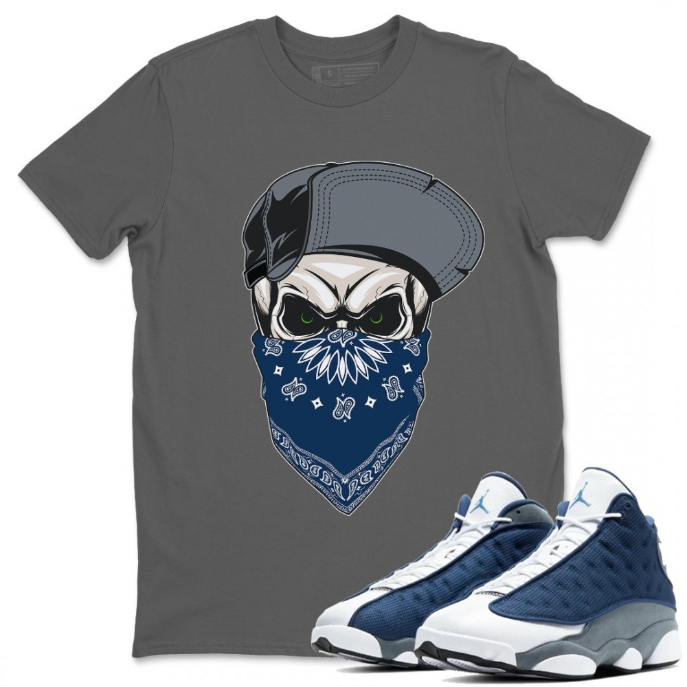 SKULL HAT MASK T-SHIRT - AIR JORDAN 13 FLINT