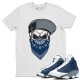 SKULL HAT MASK T-SHIRT - AIR JORDAN 13 FLINT