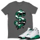 DOLLAR CAMO T SHIRT - AIR JORDAN 13 LUCKY GREEN