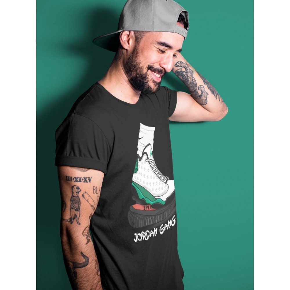 JORDAN GANG T SHIRT - AIR JORDAN 13 LUCKY GREEN