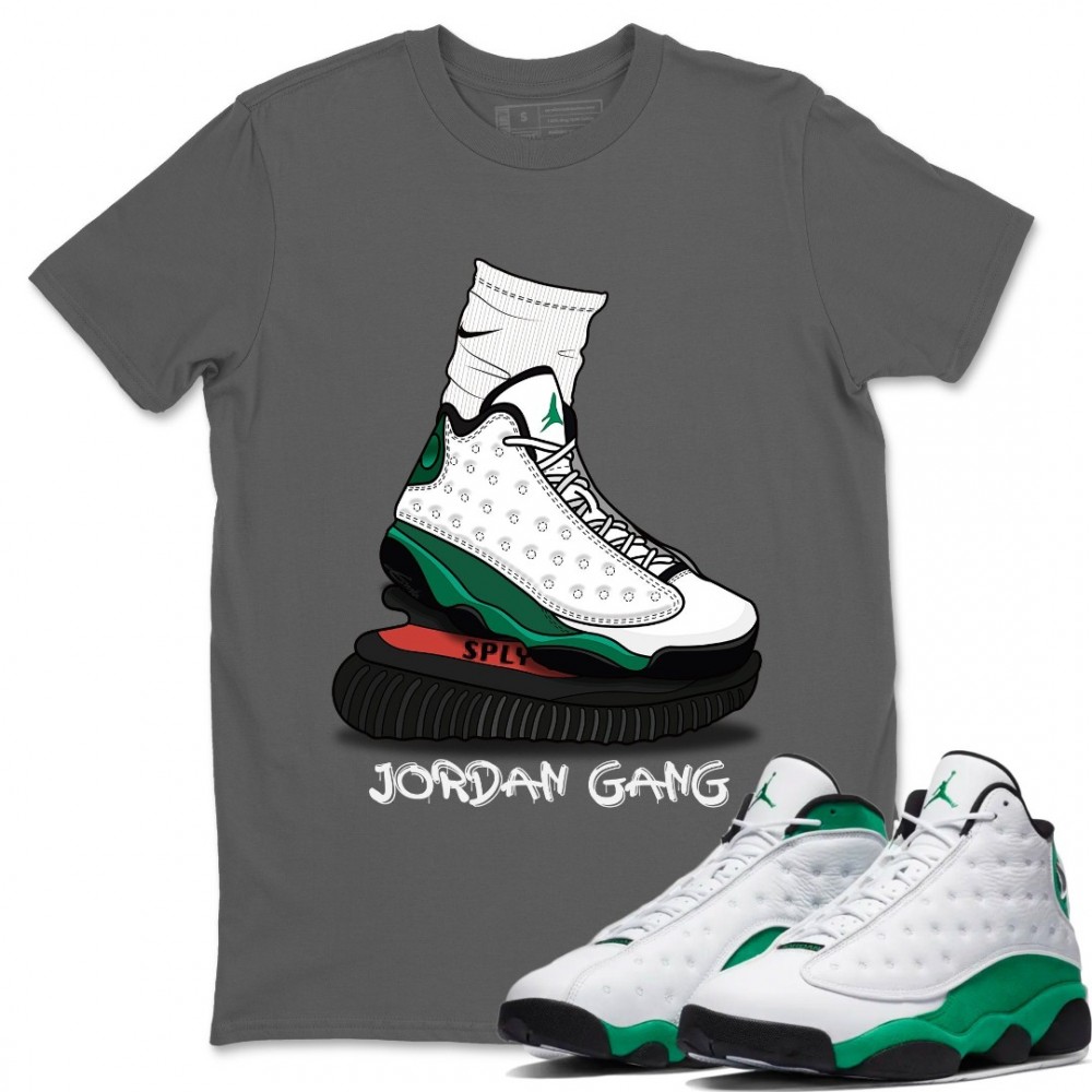 JORDAN GANG T SHIRT - AIR JORDAN 13 LUCKY GREEN