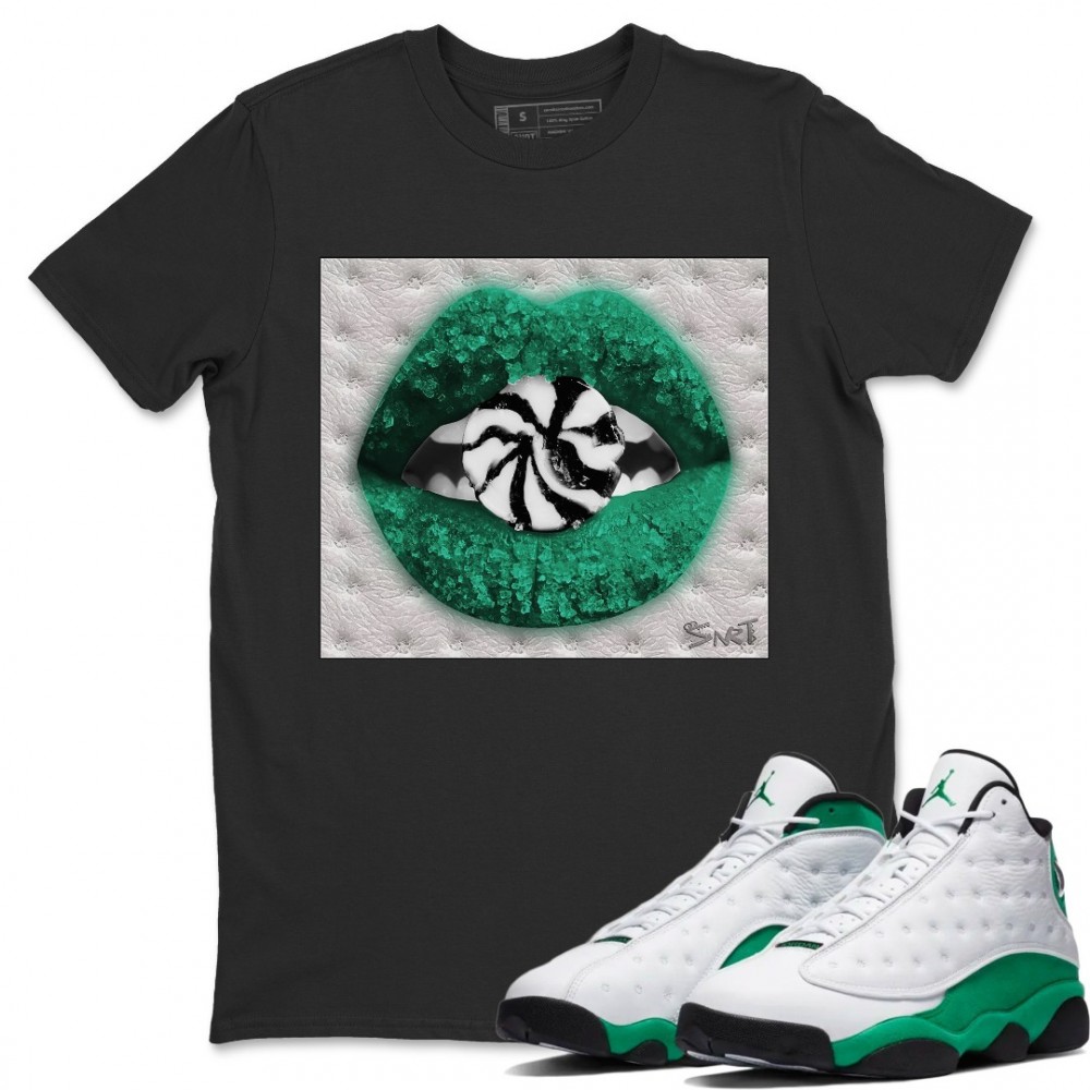 LIPS CANDY T-SHIRT - AIR JORDAN 13 LUCKY GREEN