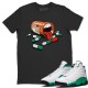 SNEAKER ADDICTION T SHIRT - AIR JORDAN 13 LUCKY GREEN