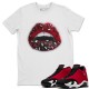 LIPS JEWEL T-SHIRT - AIR JORDAN 14 GYM RED