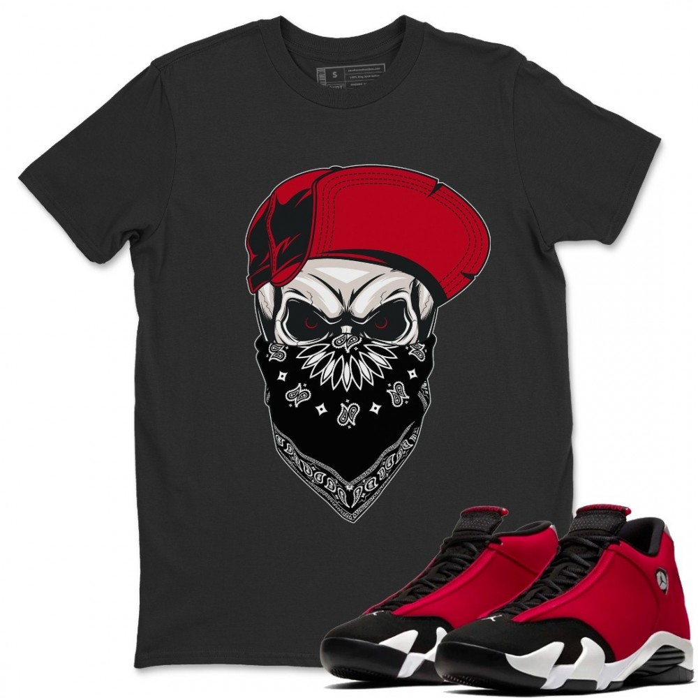 SKULL HAT T-SHIRT - AIR JORDAN 14 GYM RED