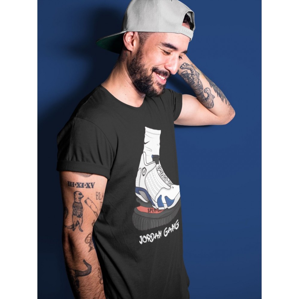 JORDAN GANG T SHIRT - AIR JORDAN 14 HYPER ROYAL