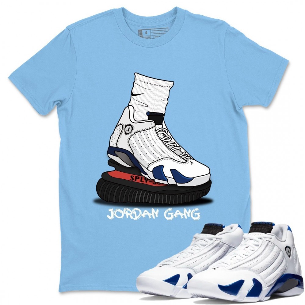 JORDAN GANG T SHIRT - AIR JORDAN 14 HYPER ROYAL