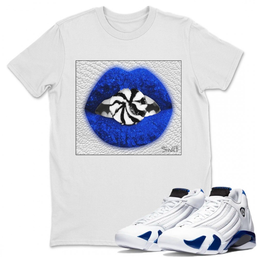 LIPS CANDY T SHIRT - AIR JORDAN 14 HYPER ROYAL