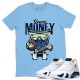 YOUNG MONEY T SHIRT - AIR JORDAN 14 HYPER ROYAL