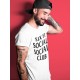 SIX FT SOCIAL CLUB T-SHIRT - AIR JORDAN 1 BLACK WHITE