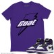 GOAT T-SHIRT - AIR JORDAN 1 COURT PURPLE