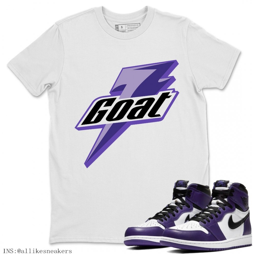 GOAT T-SHIRT - AIR JORDAN 1 COURT PURPLE