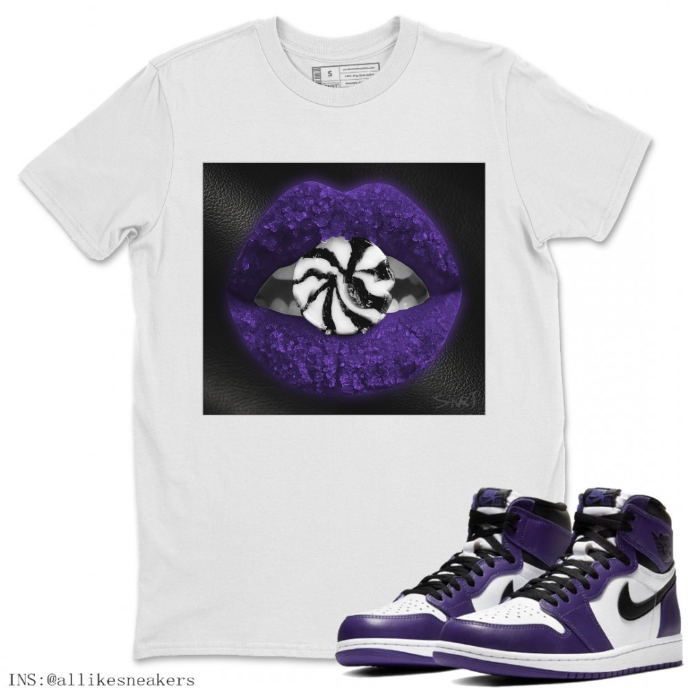 LIPS CANDY T-SHIRT - AIR JORDAN 1 COURT PURPLE