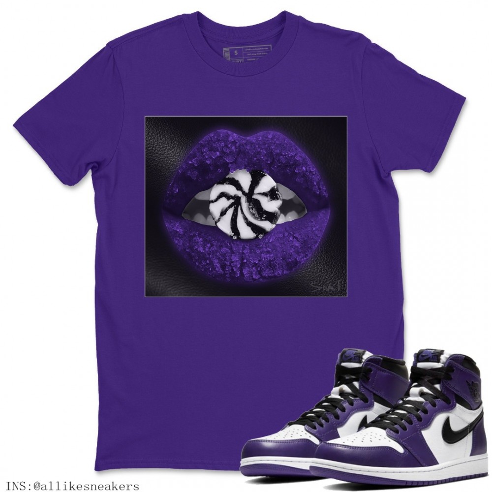 LIPS CANDY T-SHIRT - AIR JORDAN 1 COURT PURPLE