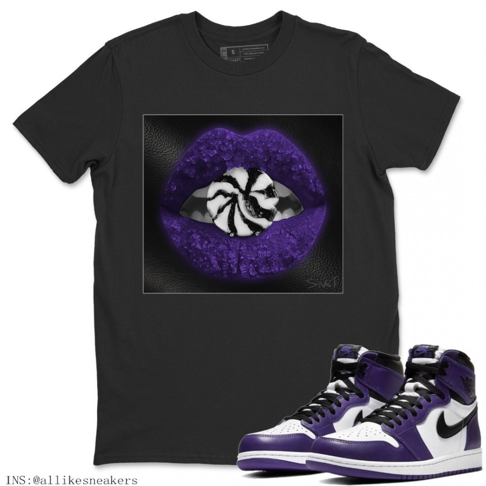 LIPS CANDY T-SHIRT - AIR JORDAN 1 COURT PURPLE