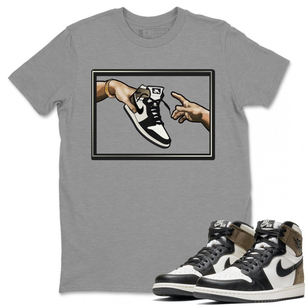 ADAMS CREATION T-SHIRT - AIR JORDAN 1 DARK MOCHA