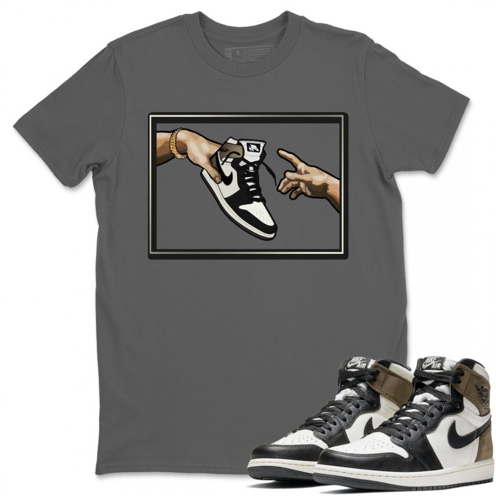 ADAMS CREATION T-SHIRT - AIR JORDAN 1 DARK MOCHA