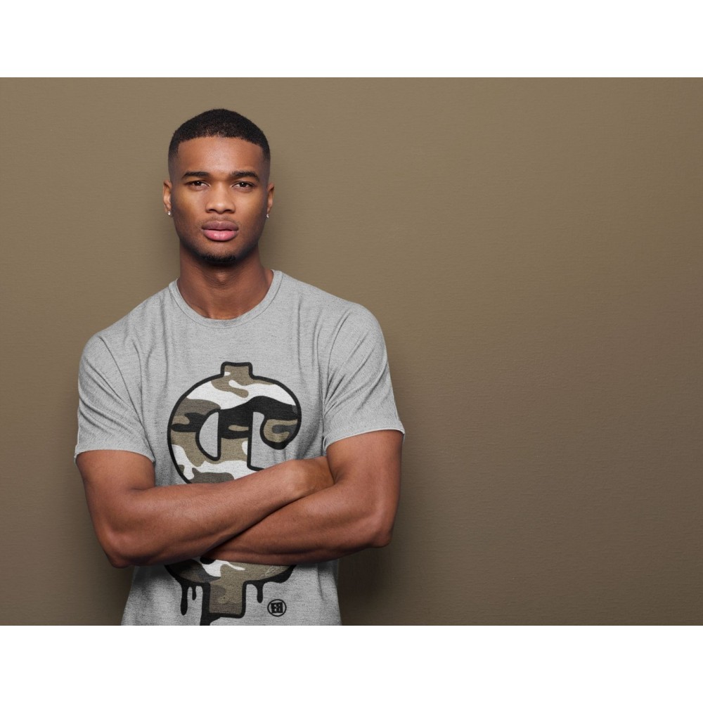 DOLLAR CAMO T-SHIRT - AIR JORDAN 1 DARK MOCHA