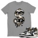 DOLLAR CAMO T-SHIRT - AIR JORDAN 1 DARK MOCHA