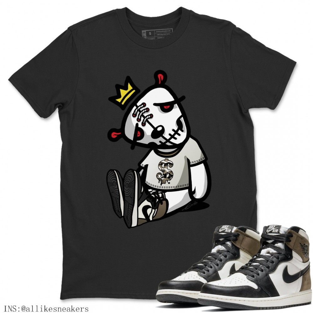 DEAD DOLLS T-SHIRT - AIR JORDAN 1 DARK MOCHA