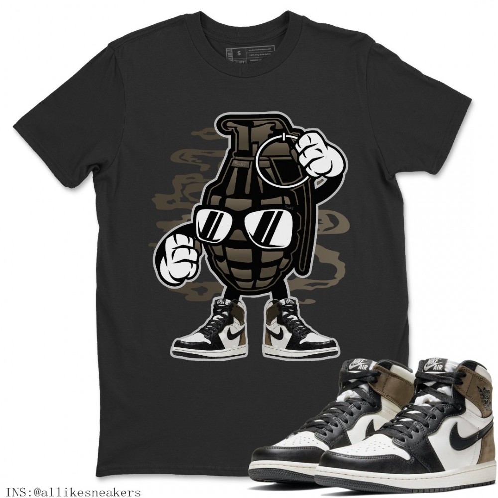 GRENADE T-SHIRT - AIR JORDAN 1 DARK MOCHA