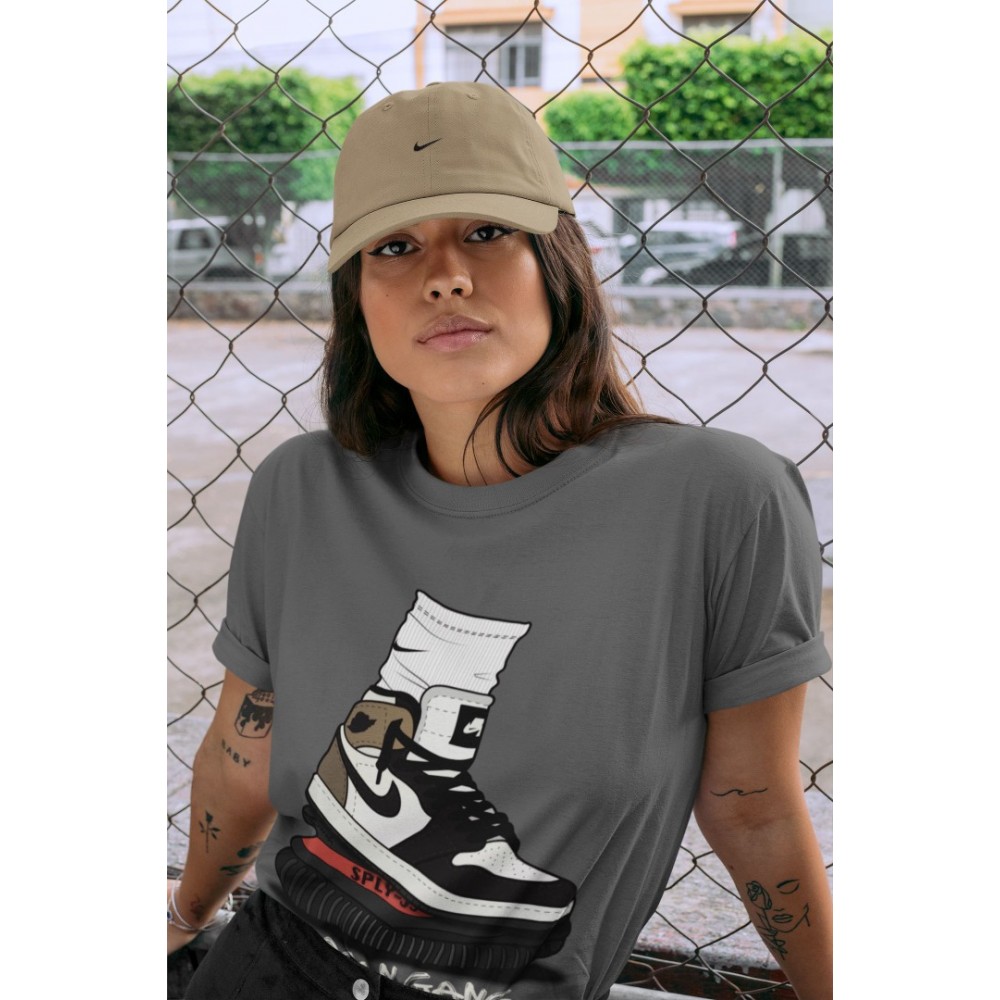 JORDAN GANG T-SHIRT - AIR JORDAN 1 DARK MOCHA