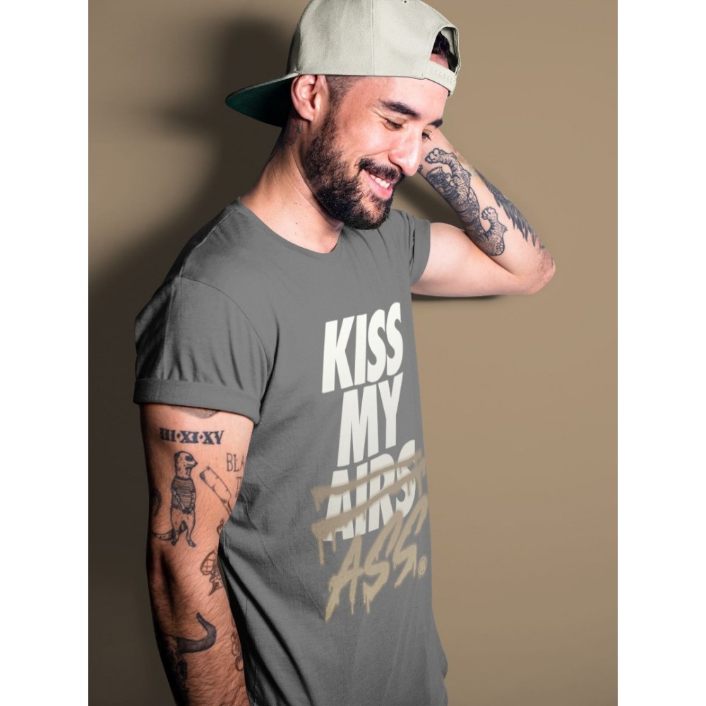 KISS MY ASS T-SHIRT - AIR JORDAN 1 DARK MOCHA