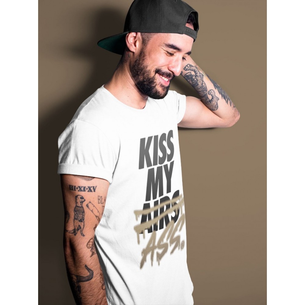 KISS MY ASS T-SHIRT - AIR JORDAN 1 DARK MOCHA