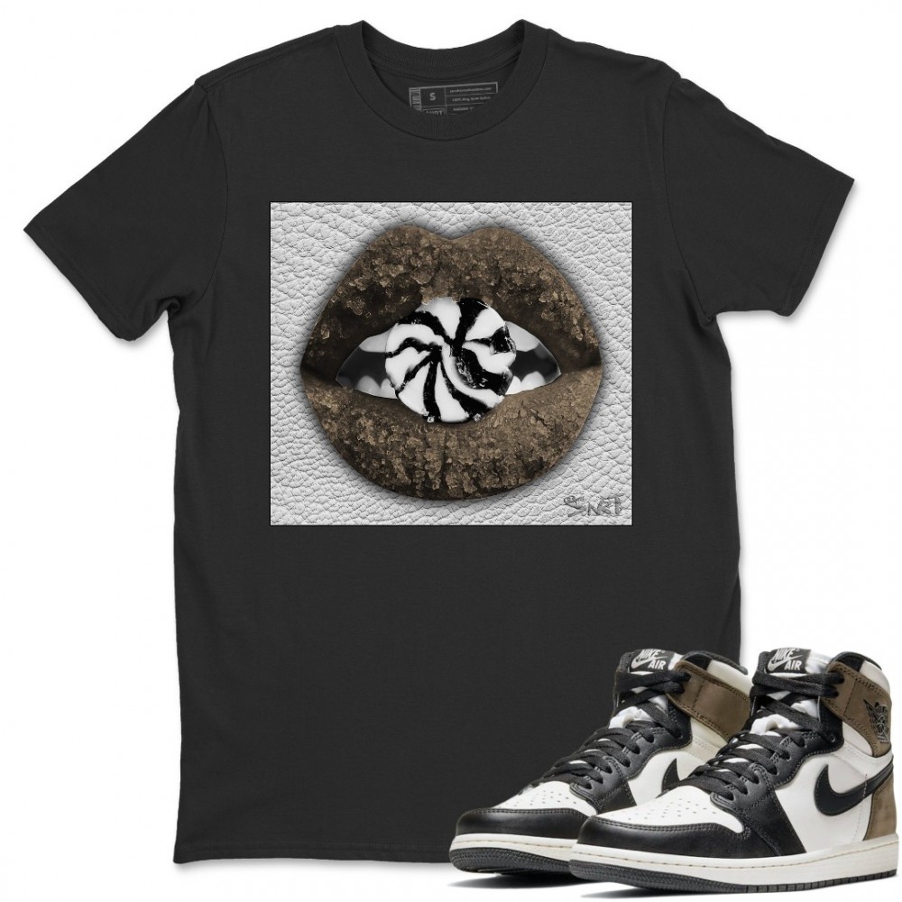 LIPS CANDY T-SHIRT - AIR JORDAN 1 DARK MOCHA