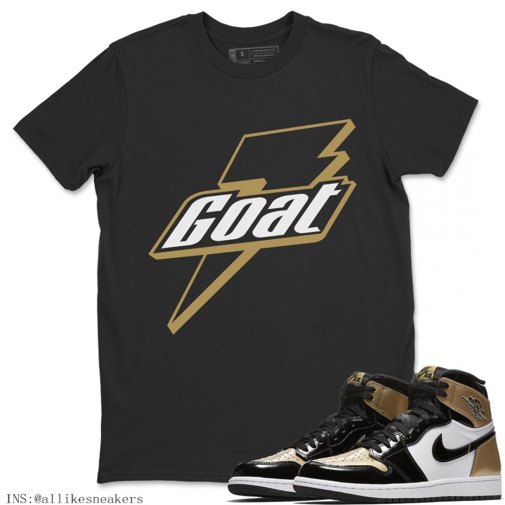 GOAT T-SHIRT - AIR JORDAN 1 GOLD TOE