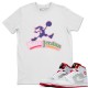 HARE JORDAN BUNNY WHITE T-SHIRT - AIR JORDAN 1 HARE MID