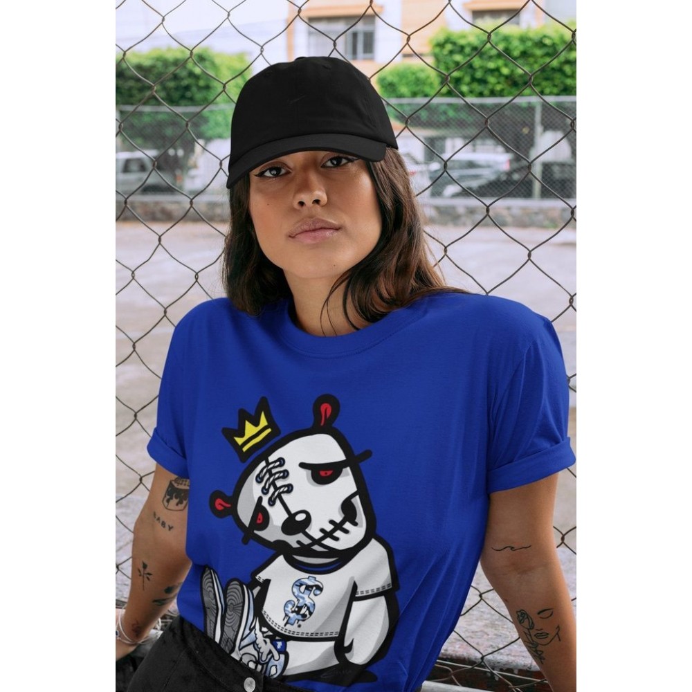 DEAD DOLLS T -SHIRT - AIR JORDAN 1 HYPER ROYAL