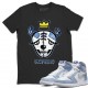 DEAD DOLLS FACE T -SHIRT - AIR JORDAN 1 HYPER ROYAL