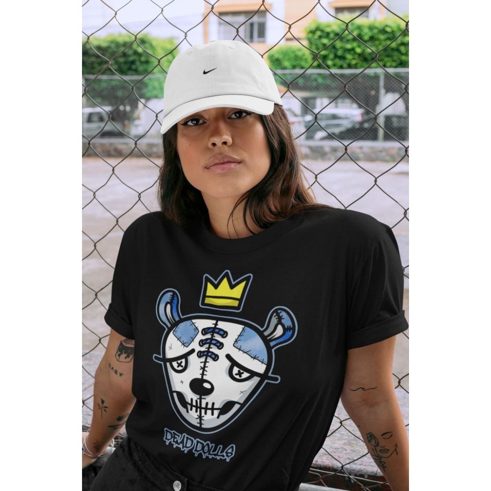 DEAD DOLLS FACE T -SHIRT - AIR JORDAN 1 HYPER ROYAL