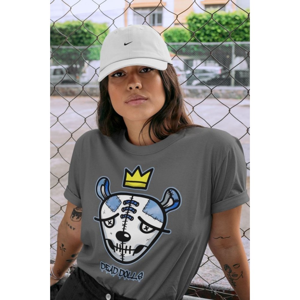 DEAD DOLLS FACE T -SHIRT - AIR JORDAN 1 HYPER ROYAL