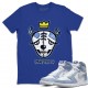 DEAD DOLLS FACE T -SHIRT - AIR JORDAN 1 HYPER ROYAL