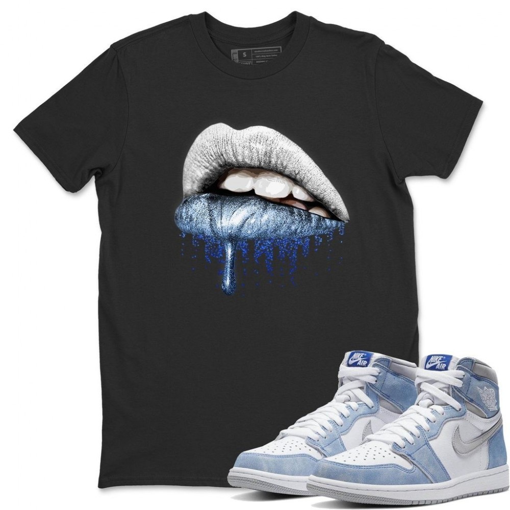 DRIPPING LIPS T -SHIRT - AIR JORDAN 1 HYPER ROYAL