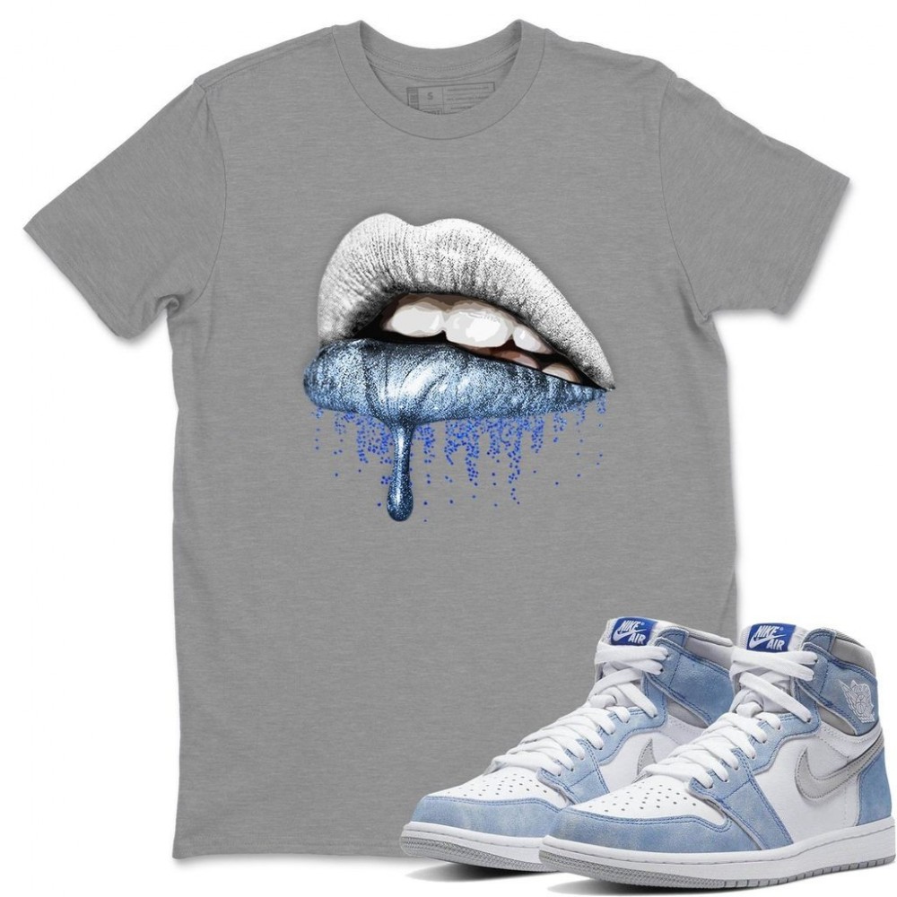 DRIPPING LIPS T -SHIRT - AIR JORDAN 1 HYPER ROYAL